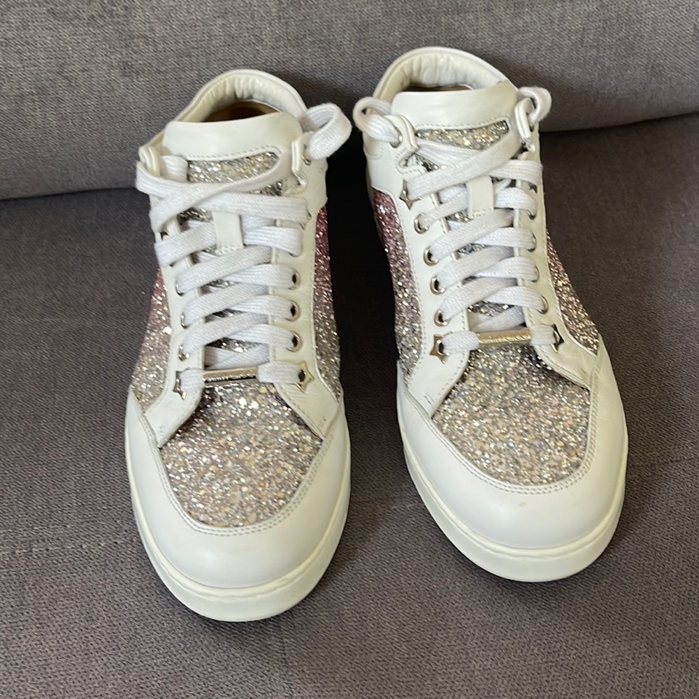 Authentic Jimmy Choo sneakers.size 38.5